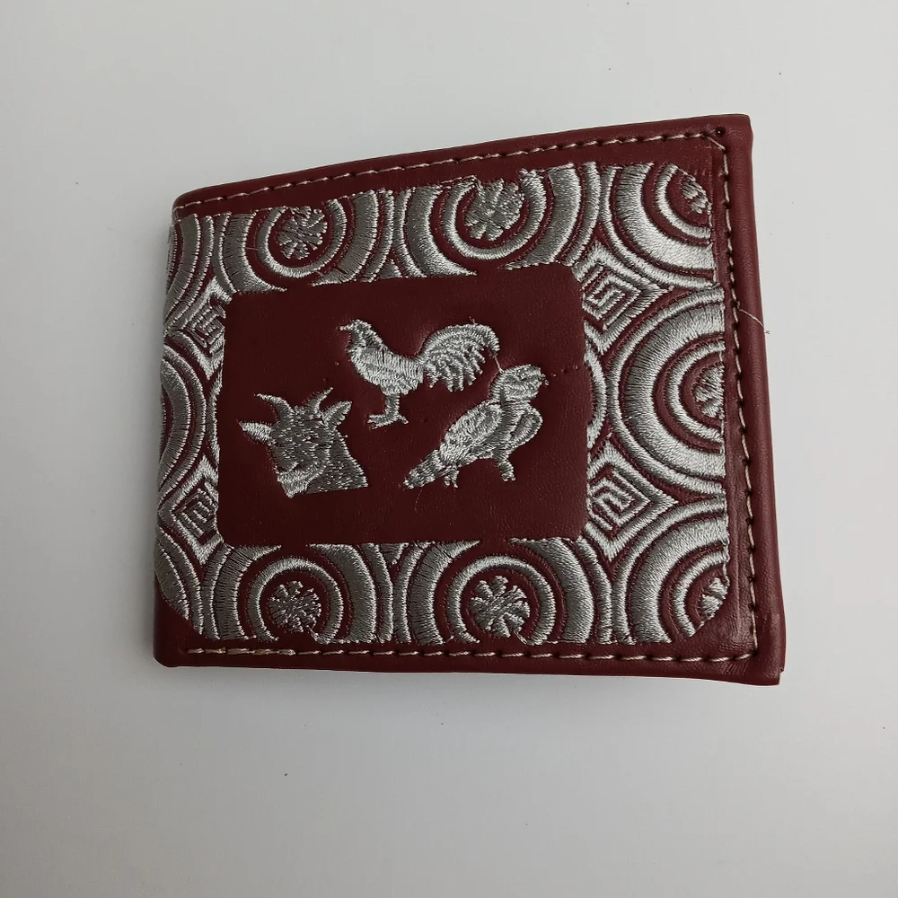 Men's Western Wallet Genuine‎ Leather Hand Crafted Bifold Cowboy Rodeo Wallet